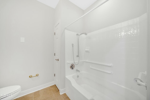 211 University Pkwy Unit 5, Johnson City, TN 37604 - bathroom with tile patterned floors, bathtub / shower combination, baseboards, and toilet
