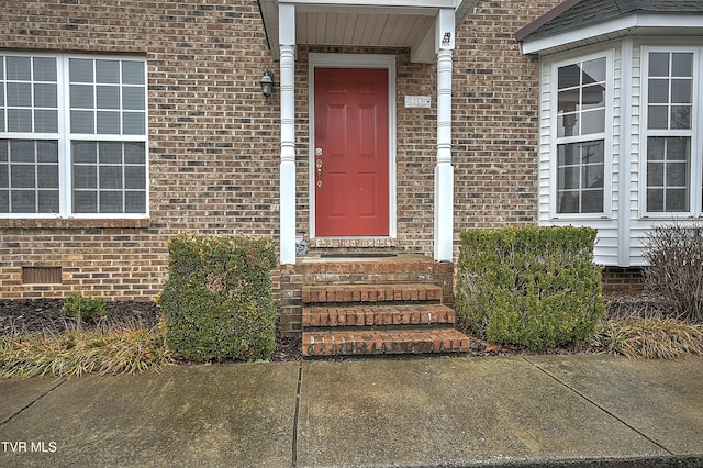 305 Waterford Ct Unit 305, Johnson City, TN 37615 - view of exterior entry featuring crawl space and brick siding