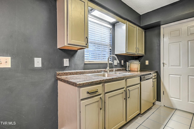 305 Waterford Ct Unit 305, Johnson City, TN 37615 - kitchen featuring stainless steel dishwasher, light tile patterned floors, a sink, and dark countertops