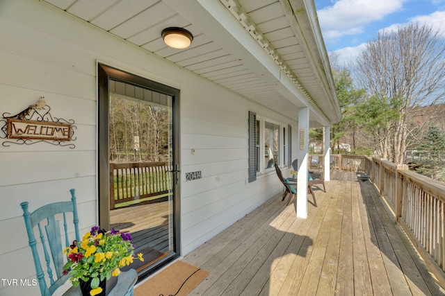 view of deck