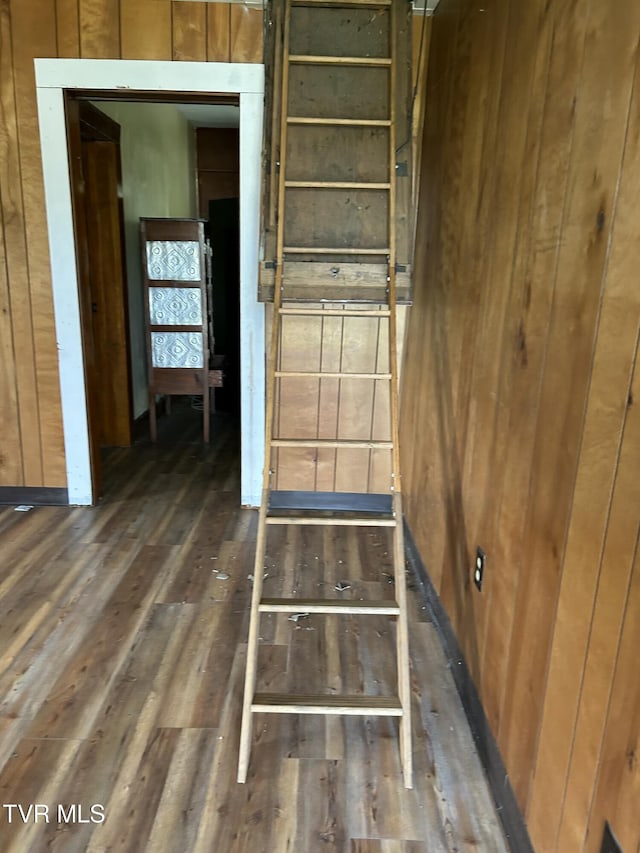 604 E Church Hill St, Greeneville, TN 37745 - interior space featuring wooden walls and wood-type flooring