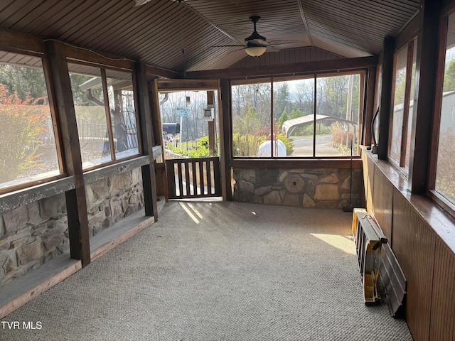 490 Delaney Ln, Clintwood, VA 24228 - unfurnished sunroom with ceiling fan