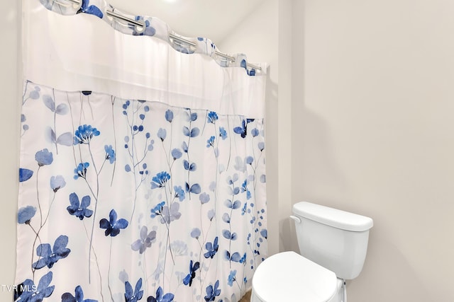 1245 Cherry Grv, Greeneville, TN 37745 - bathroom featuring toilet and a shower with curtain