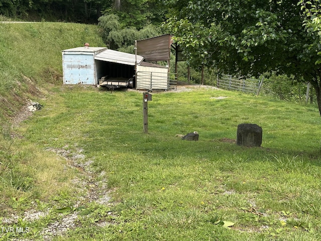 1456 Osbornes Gap Rd, Clintwood, VA 24228 - view of yard featuring an outdoor structure and a pole building
