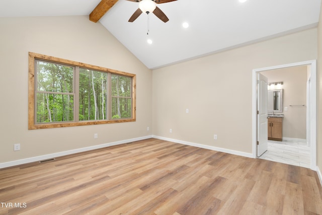 332 Tom Patterson Trl, Dandridge, TN 37725 - empty room with ceiling fan, light wood-style flooring, recessed lighting, and baseboards