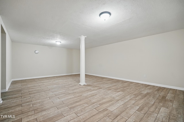 536 Chadwell Rd, Kingsport, TN 37660 - finished below grade area featuring light wood finished floors, baseboards, and a textured ceiling