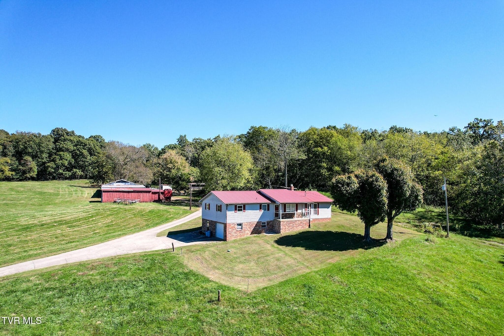 80 Possum Creek Rd, Greeneville, TN 37743 - birds eye view of property featuring a forest view