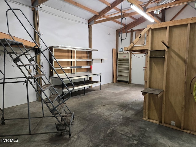 view of basement