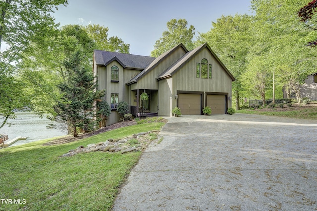 768 Lake Point Dr, Piney Flats, TN 37686 - view of front of property featuring concrete driveway and a front lawn