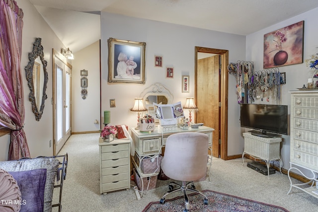 768 Lake Point Dr, Piney Flats, TN 37686 - carpeted home office with baseboards