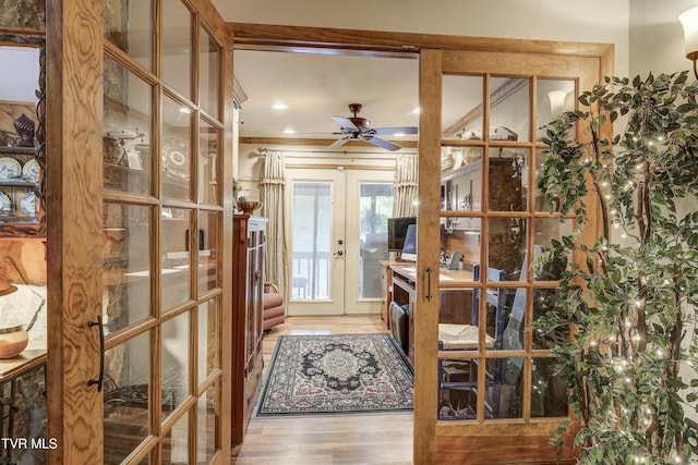 768 Lake Point Dr, Piney Flats, TN 37686 - interior space with ornamental molding, french doors, and wood finished floors