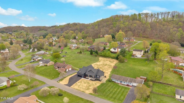 330 Bogey Dr, Abingdon, VA 24211 - drone / aerial view with a forest view and a residential view