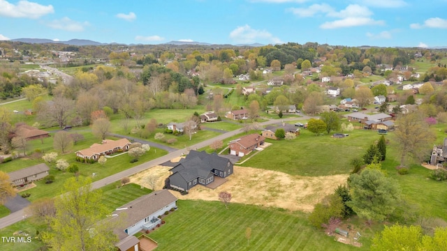 330 Bogey Dr, Abingdon, VA 24211 - bird's eye view with a residential view and a mountain view
