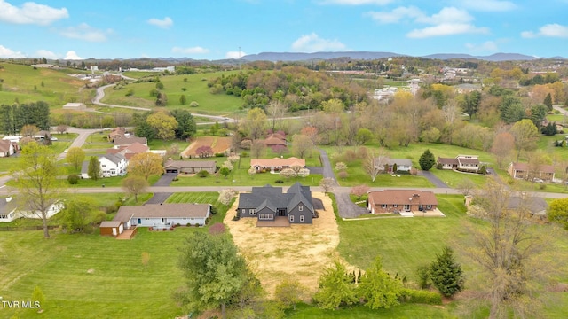 330 Bogey Dr, Abingdon, VA 24211 - drone / aerial view with a mountain view and a residential view