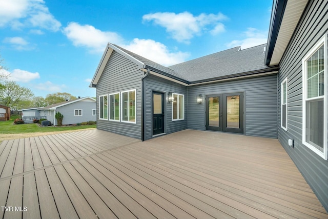330 Bogey Dr, Abingdon, VA 24211 - wooden deck featuring french doors
