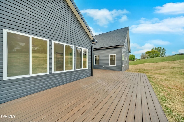 330 Bogey Dr, Abingdon, VA 24211 - wooden terrace with a yard