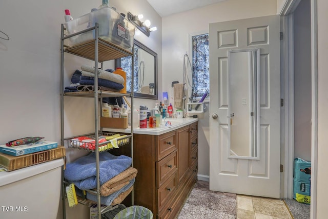 bathroom featuring vanity