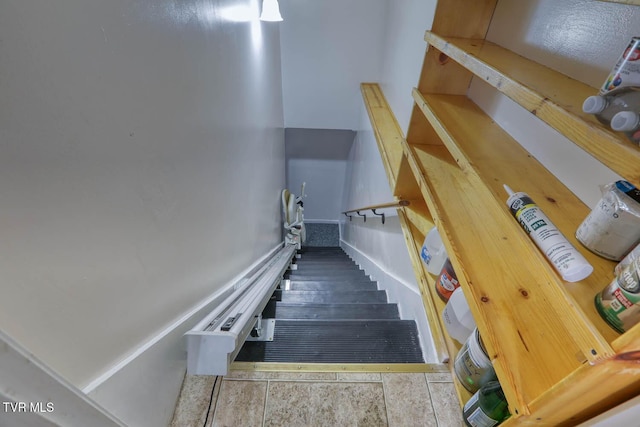 view of stairs