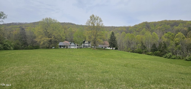 304 Tunnel Dr, Dryden, VA 24243 - view of yard featuring a forest view