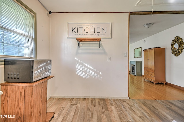2856 Watauga Rd, Johnson City, TN 37601 - interior space featuring attic access, wood finished floors, and baseboards