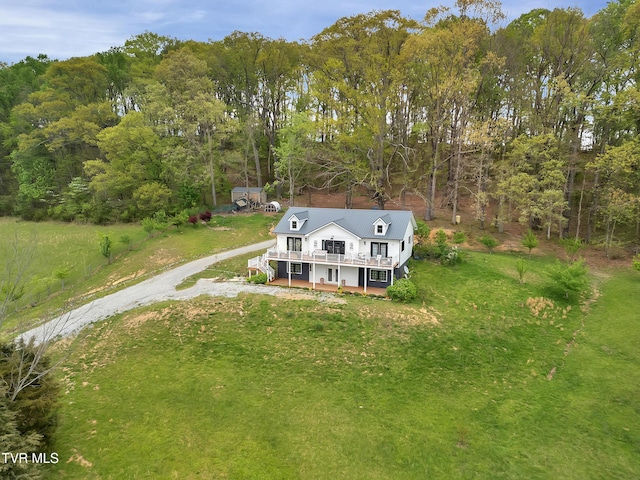 2040 Happy Valley Rd, Limestone, TN 37681 - bird's eye view featuring a view of trees