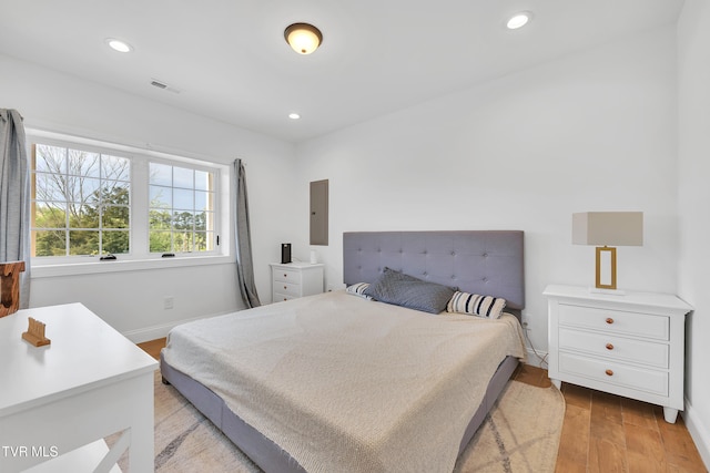 2040 Happy Valley Rd, Limestone, TN 37681 - bedroom with light wood-style floors, baseboards, and recessed lighting