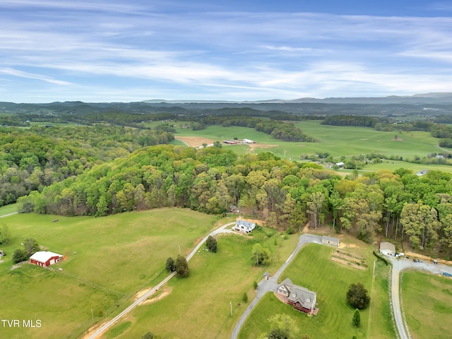 2040 Happy Valley Rd, Limestone, TN 37681 - birds eye view of property featuring a mountain view