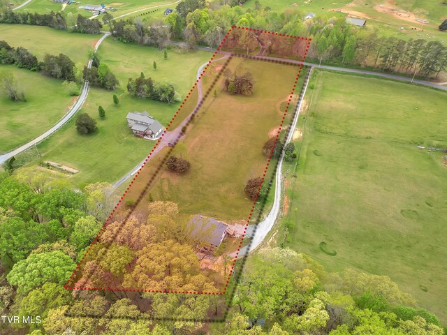 2040 Happy Valley Rd, Limestone, TN 37681 - birds eye view of property with a rural view