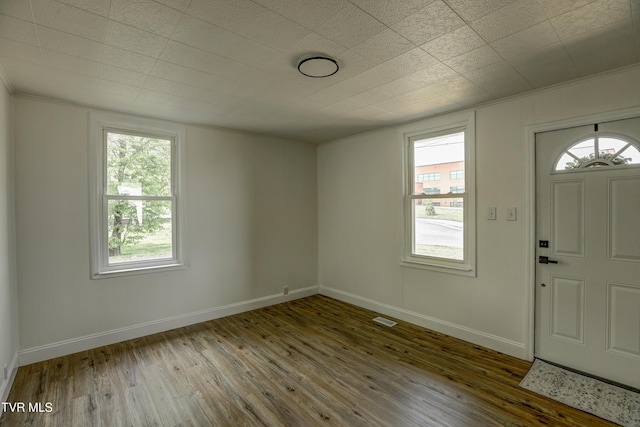 908 Columbia Rd, Bristol, TN 37620 - entryway with wood finished floors, visible vents, and plenty of natural light
