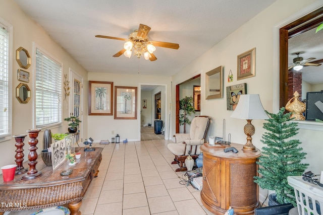 226 Delaney St, Bristol, TN 37620 - interior space featuring a ceiling fan and tile patterned floors