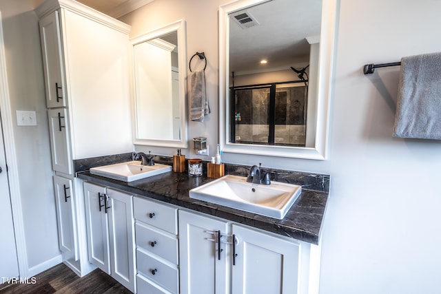 616 Towers Dr, Dandridge, TN 37725 - bathroom featuring visible vents, a sink, and ornamental molding