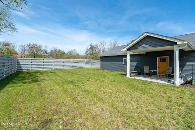 125 Lynn Rd, Johnson City, TN 37604 - view of yard with a patio area and a fenced backyard