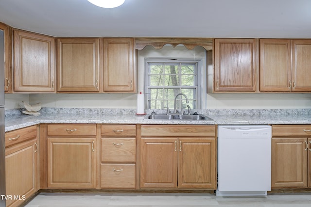 103 Dogwood Ln, Johnson City, TN 37604 - kitchen featuring white dishwasher and a sink