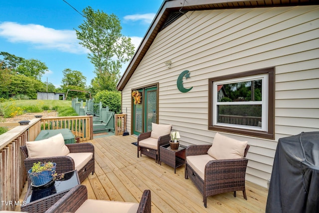 20 Chuckey College St, Chuckey, TN 37641 - view of wooden deck