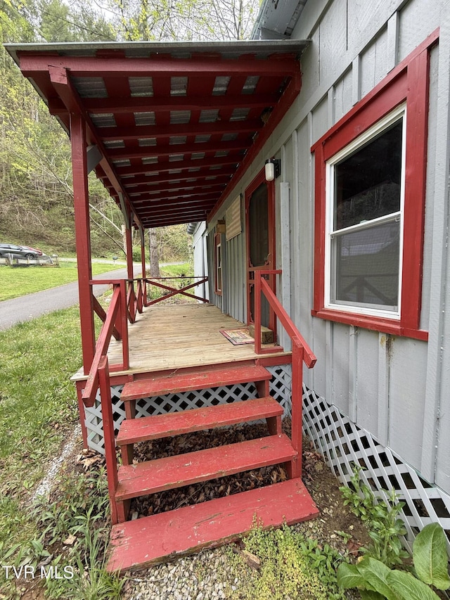 136 Gentry Mountain Rd, Erwin, TN 37650 - view of wooden terrace