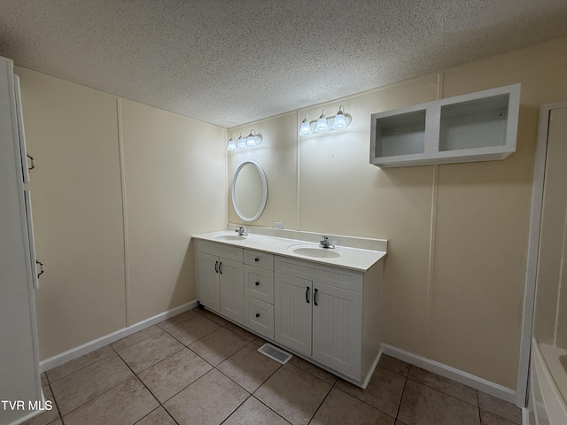 136 Gentry Mountain Rd, Erwin, TN 37650 - bathroom with a textured ceiling and a sink