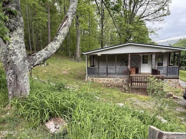 136 Gentry Mountain Rd, Erwin, TN 37650 - view of front of home featuring covered porch