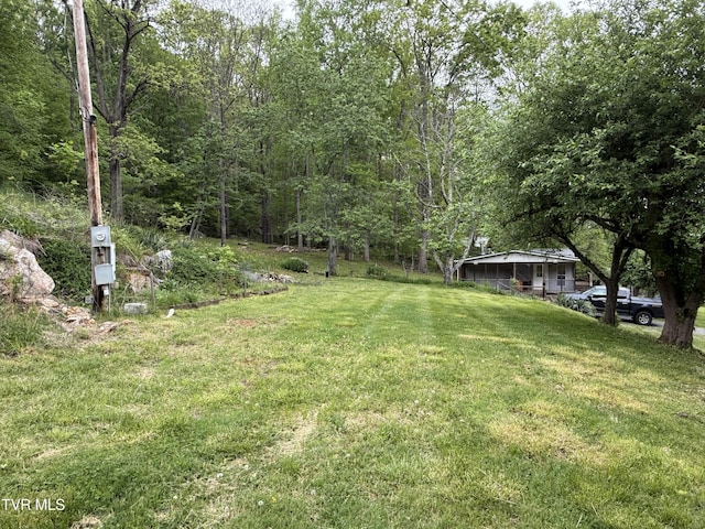 136 Gentry Mountain Rd, Erwin, TN 37650 - view of yard featuring a wooded view