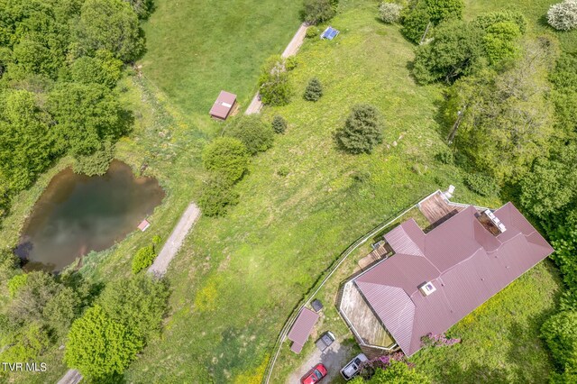 1010 Heaton Creek Rd, Roan Mountain, TN 37687 - aerial view featuring a water view