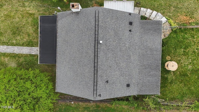 view of entry to storm shelter