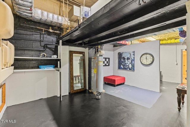 1902 Lamont St, Kingsport, TN 37664 - unfinished basement featuring water heater