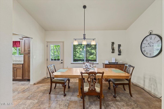 1902 Lamont St, Kingsport, TN 37664 - dining space featuring stone finish floor and baseboards