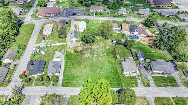 bird's eye view with a residential view