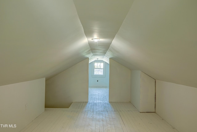 additional living space featuring lofted ceiling