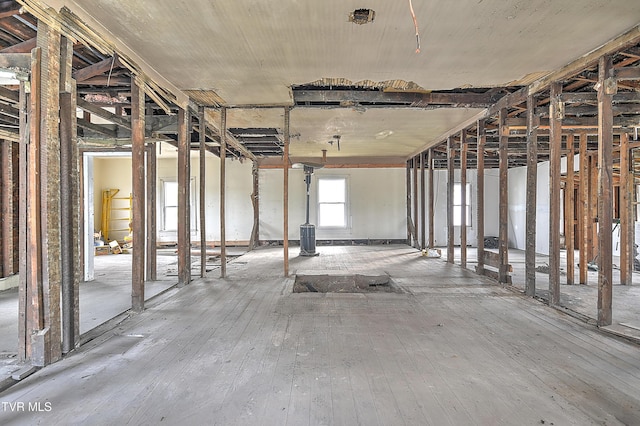 miscellaneous room with hardwood / wood-style floors