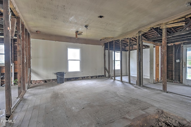 miscellaneous room featuring wood-type flooring