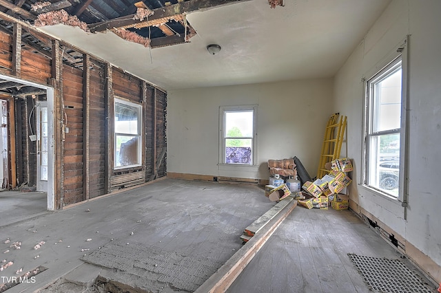 interior space with plenty of natural light