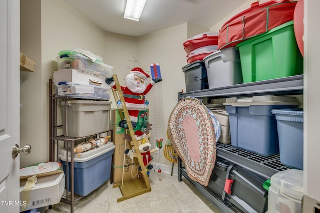 view of storage room