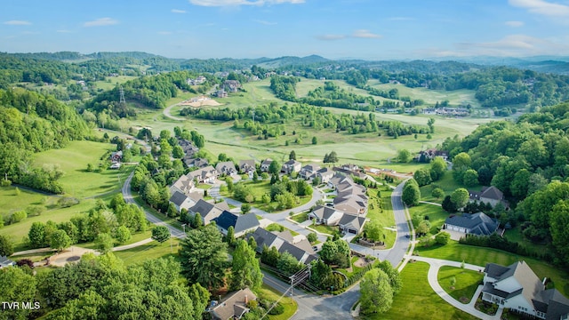 bird's eye view featuring a mountain view