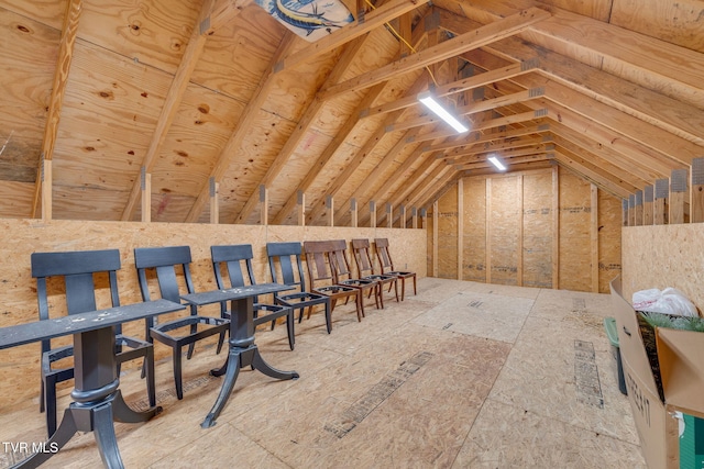 view of attic